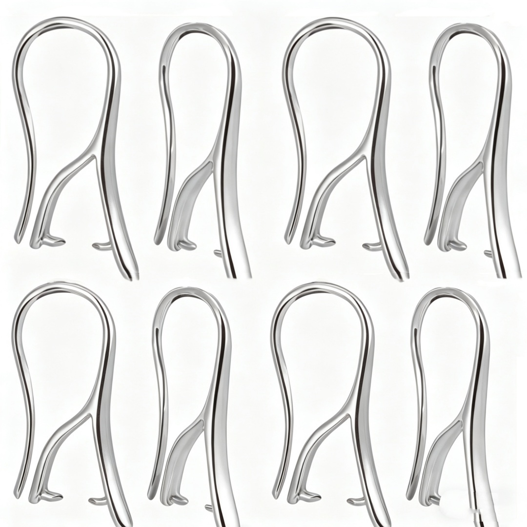 Drop Earrings - 10/30 Peças Brancas com Ganchos de
