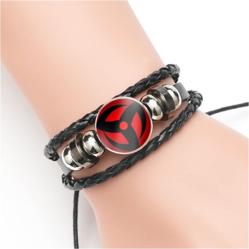 Leather Bracelet - Pulseira de Couro Ajustável com Pingente