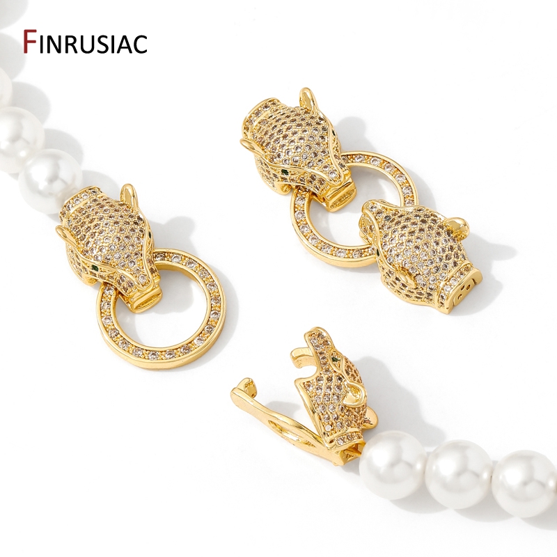 Pearl Necklace - Fechos de latão banhado a ouro