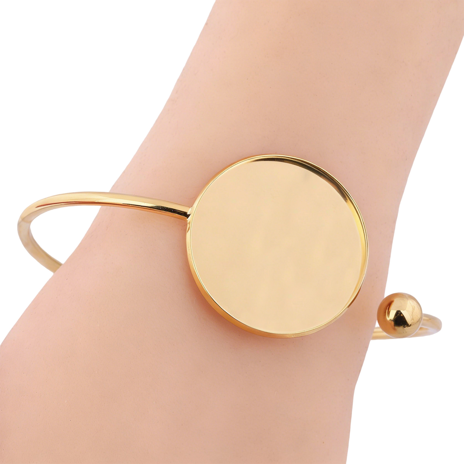Cuff Bangle Bracelet - 2 peças de bases para pulseiras