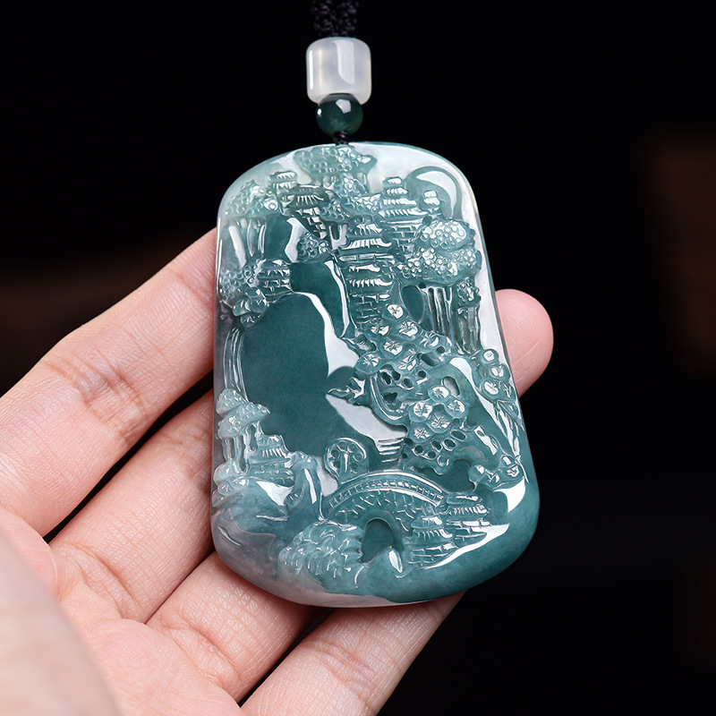 Necklace Pendant - Colar com Pingente de Jadeíta Natural