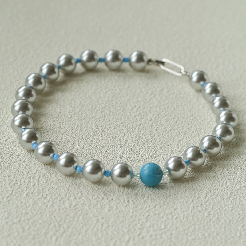 Crystal Choker Necklace - Europa américa moda romântico branco cristal
