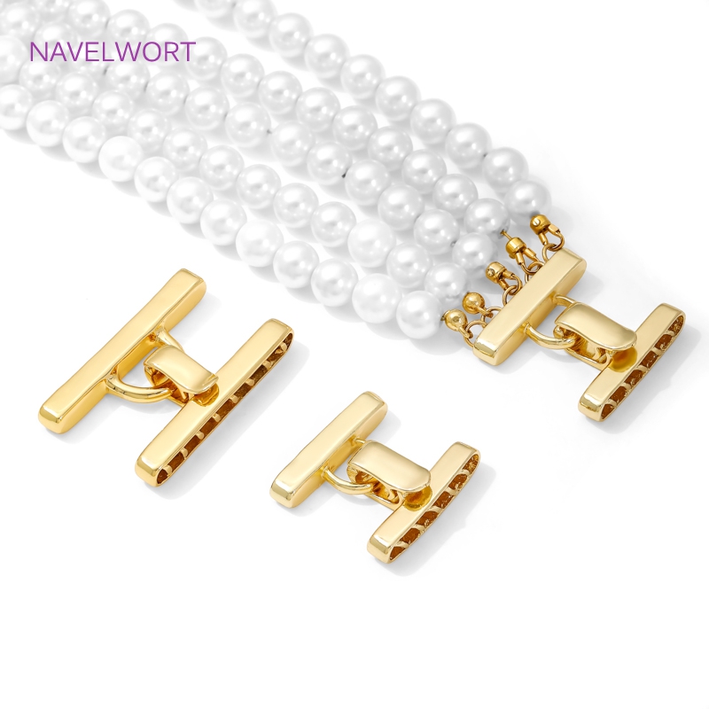Pearl Necklace - Fecho de colar com múltiplas fios,