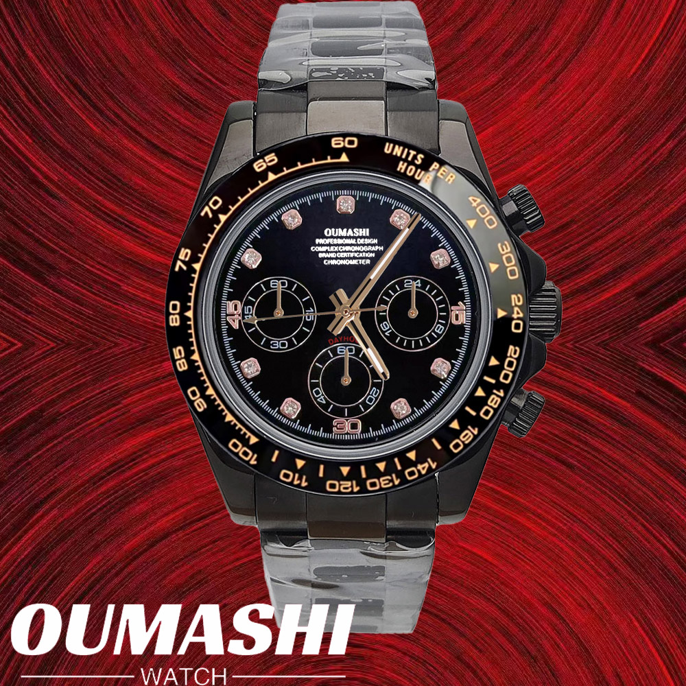 Leather Bracelet - Vk63 relógios 39.3mm relógio de luxo