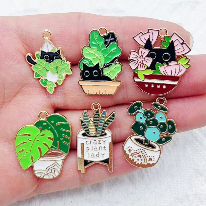 Drop Earrings - 10 peças de Pingentes de Liga