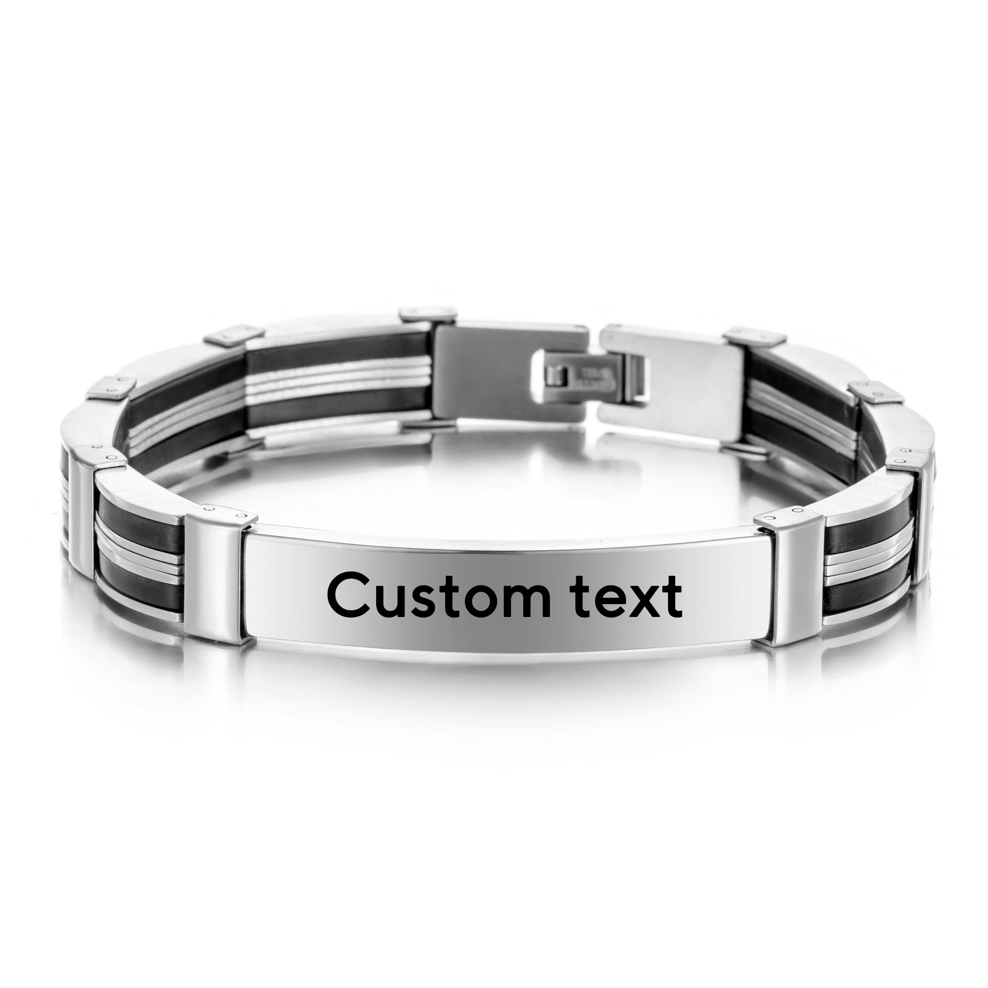 Jewelry Watches For Men - Pulseira de Aço Inoxidável Personalizada com