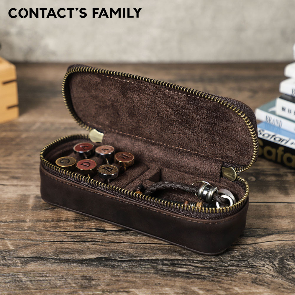 Jewelry Or Watches - Estojo de Viagem Portátil de Couro