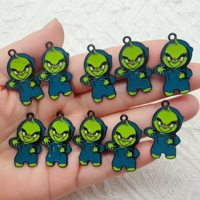Drop Earrings - 10 peças de pingente de Natal