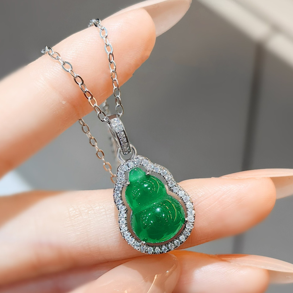 Crystal Choker Necklace - Natural verde ágata esmeralda pedras preciosas