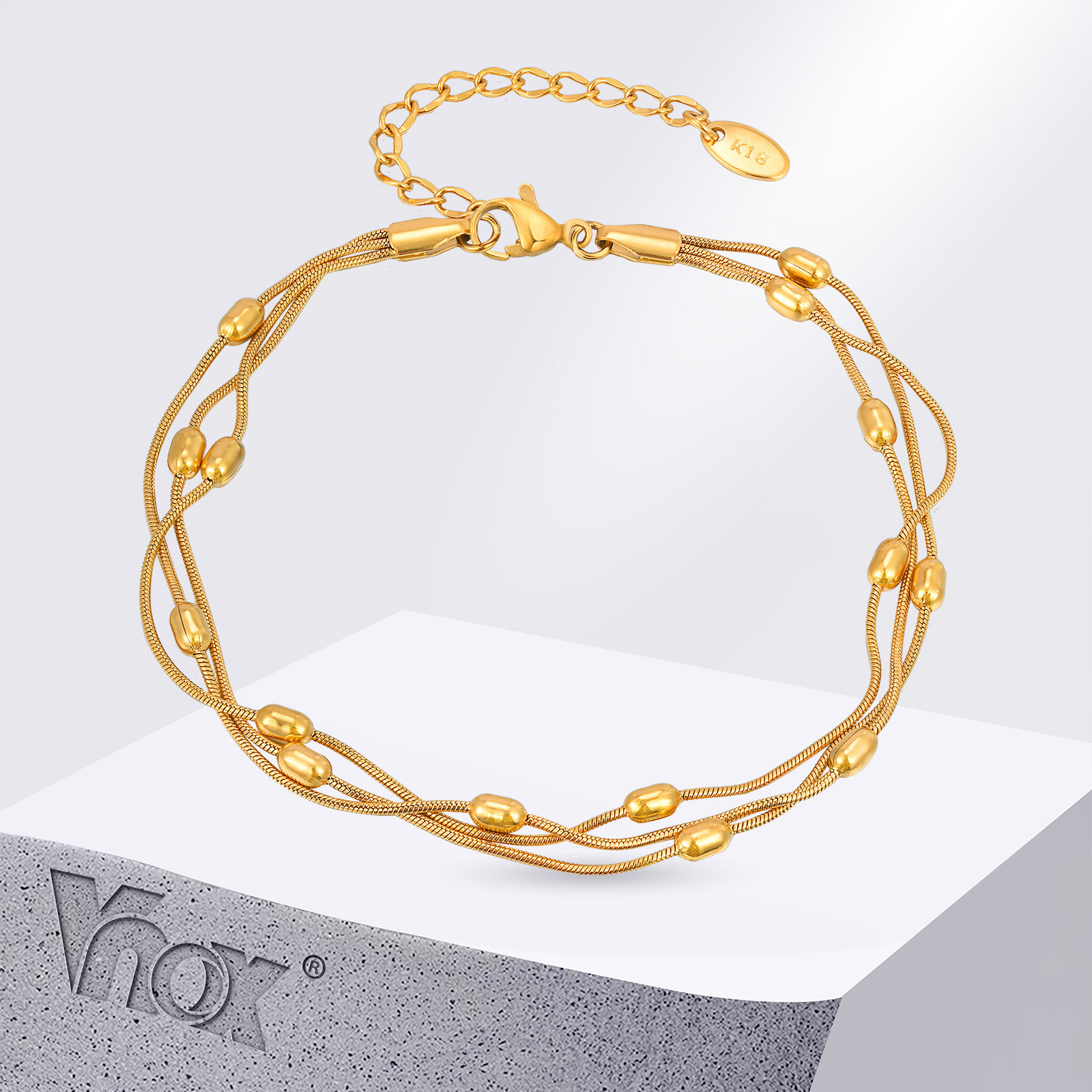 Vnox verão aço inoxidável três - Jc Jewelry & Watches Reviews avaliação e preço