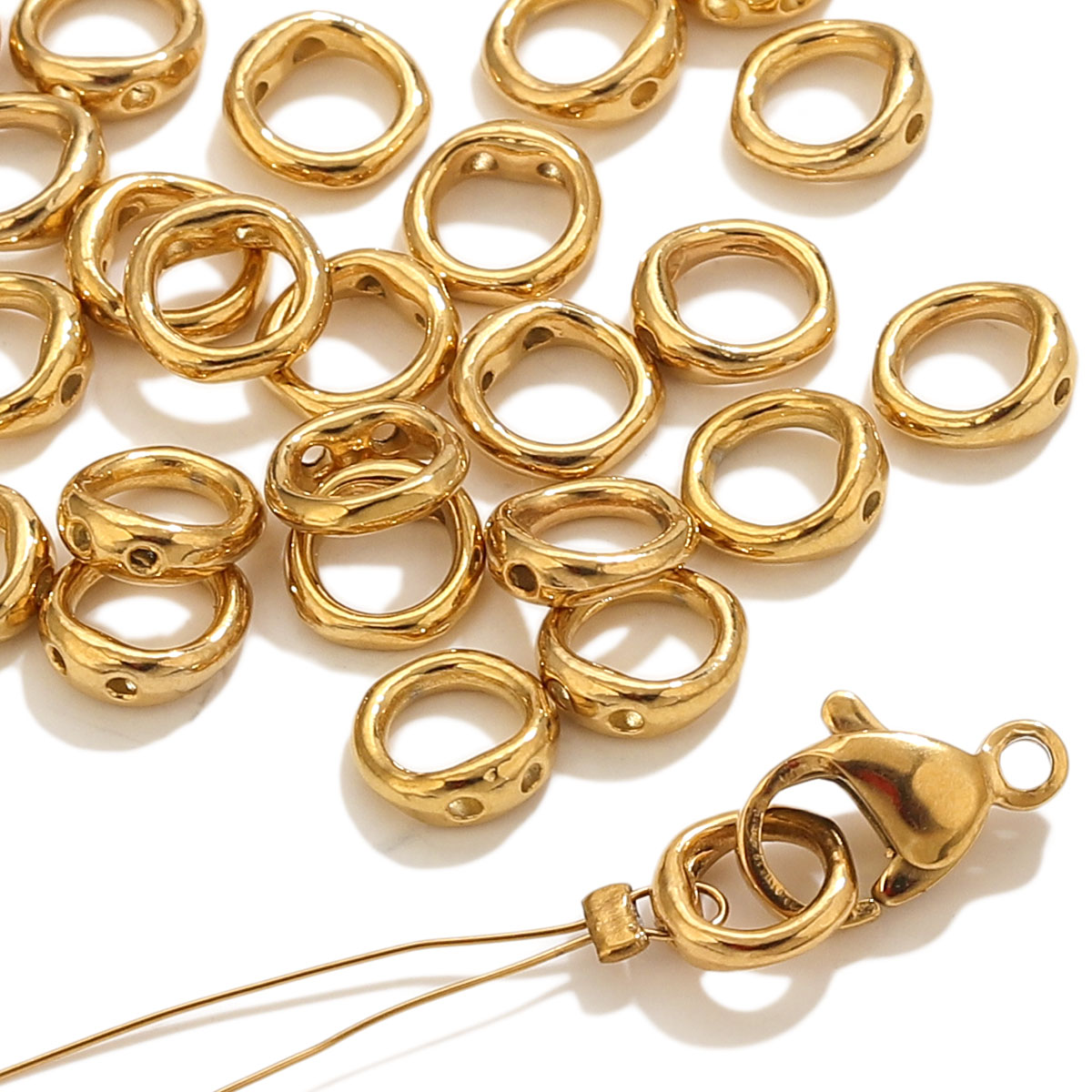 20 peças de Fechos de Aço Inox - Pearl Necklace avaliação e preço