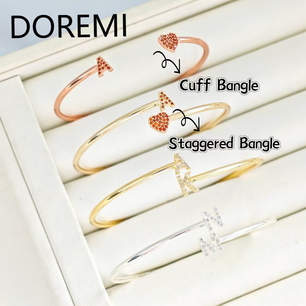 Doremi pulseiras com letras in - Cuff Bangle Bracelet avaliação e preço