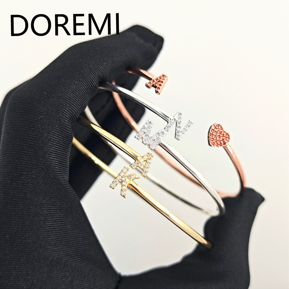 Doremi pulseiras com letras in - Cuff Bangle Bracelet avaliação e preço