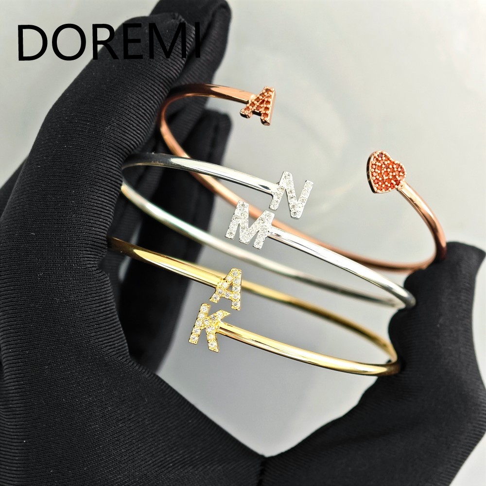 Doremi pulseiras com letras in - Cuff Bangle Bracelet avaliação e preço