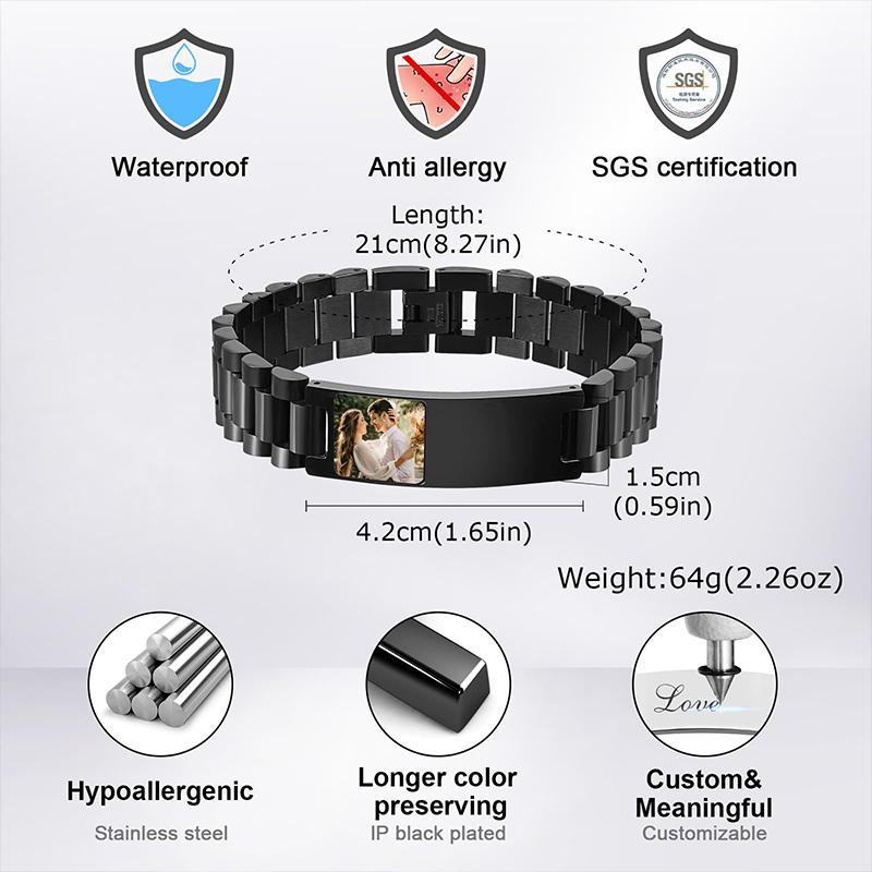 Pulseira de relógio com texto  - Jewelry Watches For Men avaliação e preço