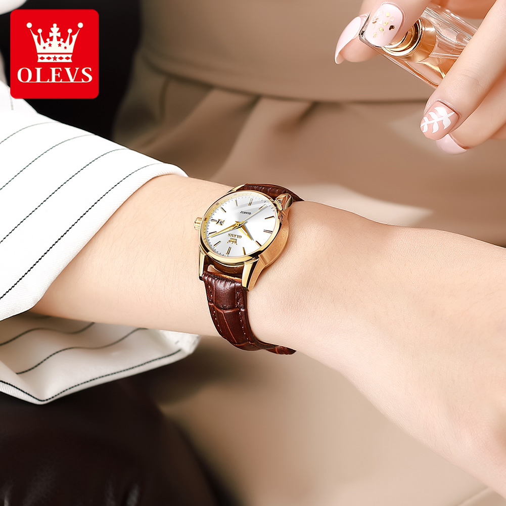 Olevs relógio 6898 relógios fe - Leather Bracelet avaliação e preço