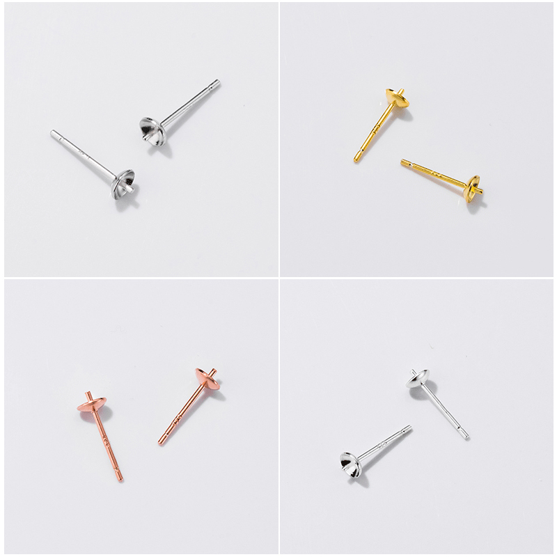 S925 prata esterlina brincos b - Pearl Stud Earrings avaliação e preço