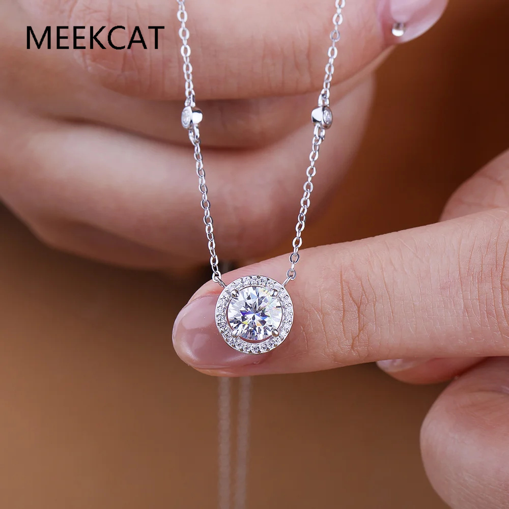 Colares de Moissanite 1/2/3CT  - Crystal Choker Necklace avaliação e preço