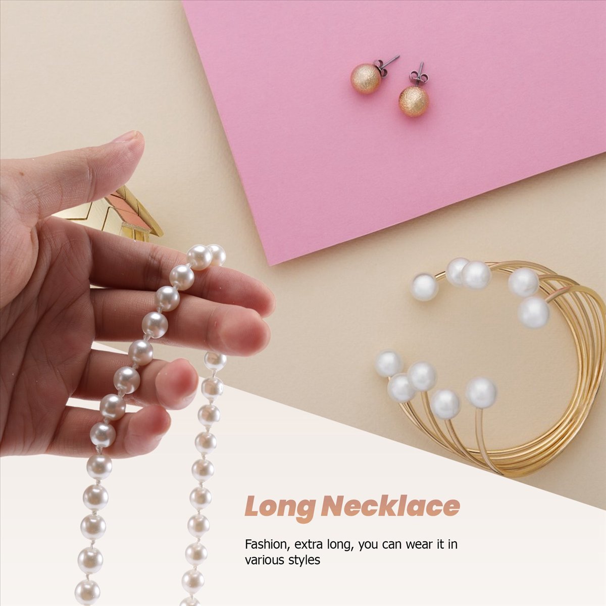 Colar de corrente de suéter lo - Pearl Necklace avaliação e preço