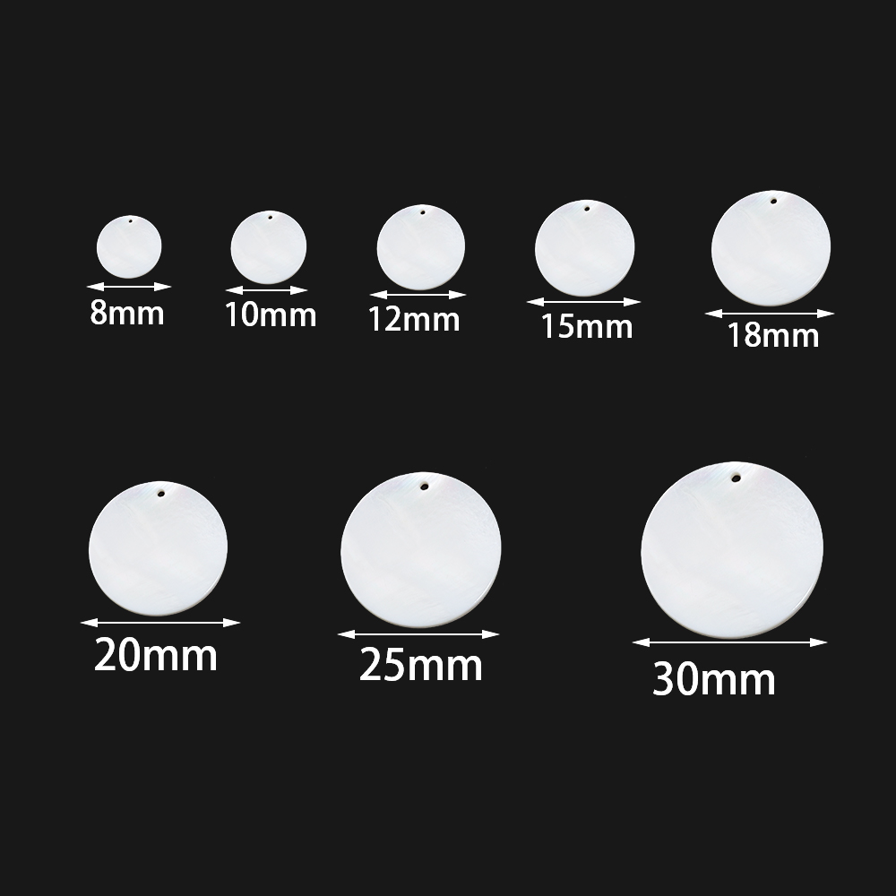 5-30 peças de discos de madrep - Pearl Stud Earrings avaliação e preço