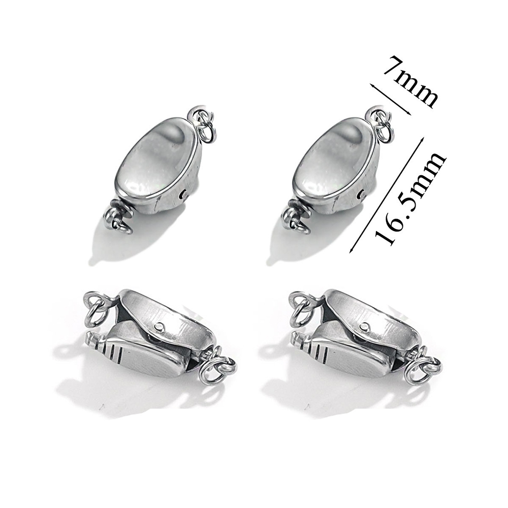 5 pçs titânio aço colar fivela - Pearl Necklace avaliação e preço