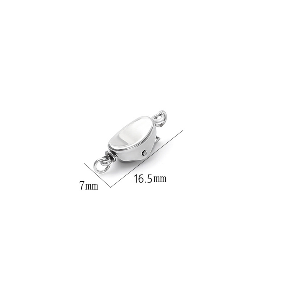 5 pçs titânio aço colar fivela - Pearl Necklace avaliação e preço
