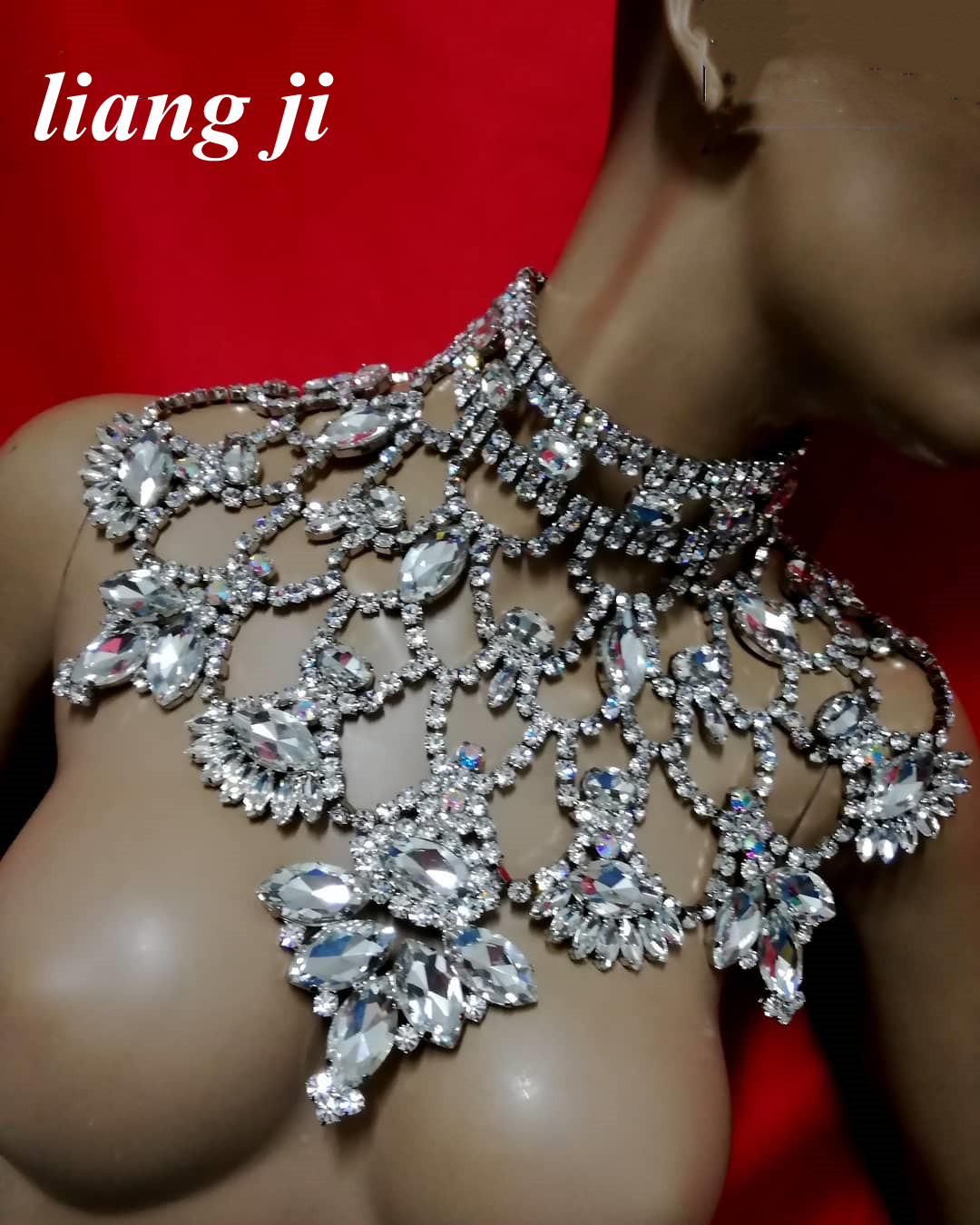 Colar para mulheres colar de c - Crystal Choker Necklace avaliação e preço