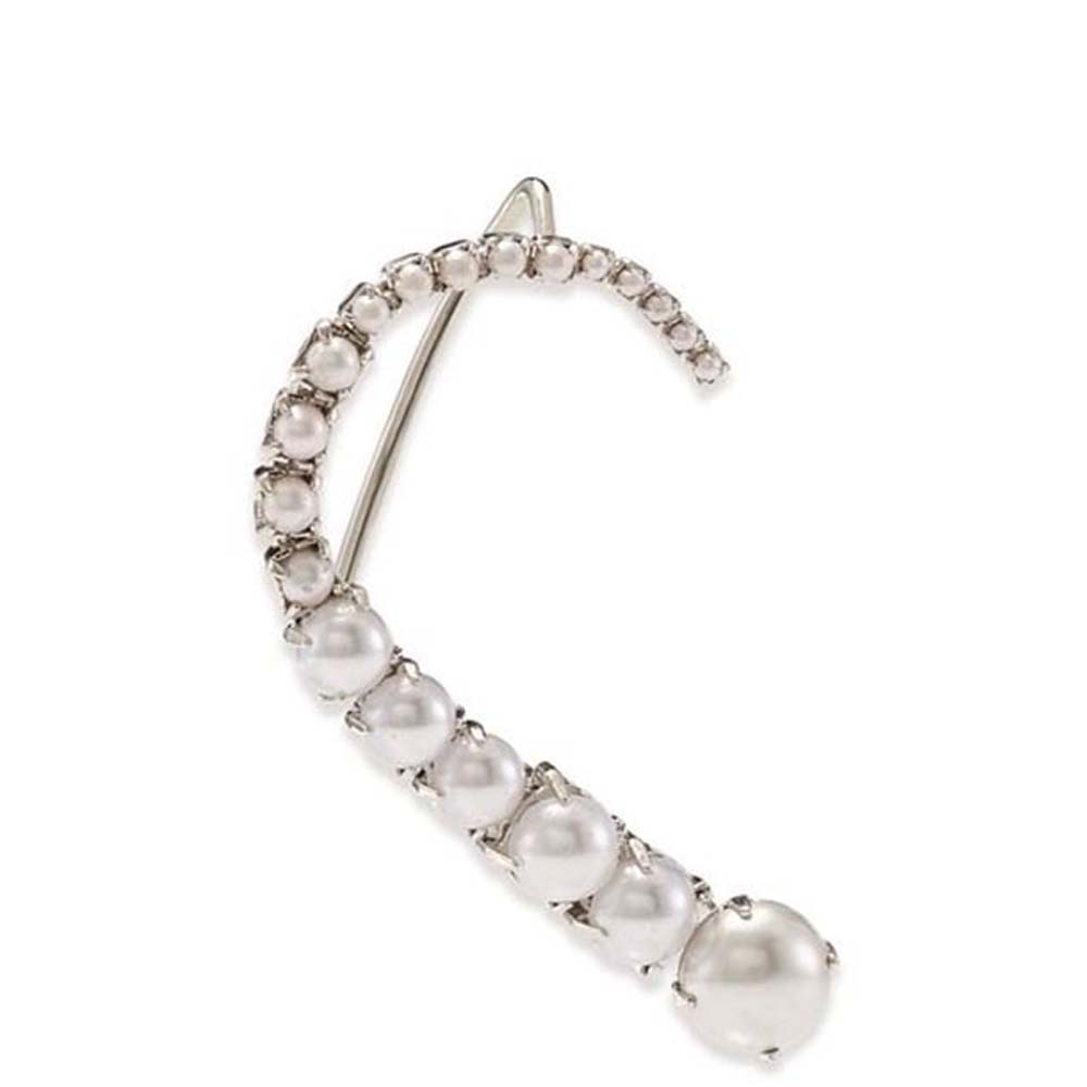 Stonefans Pearl Ear Clips Sem  - Pearl Stud Earrings avaliação e preço