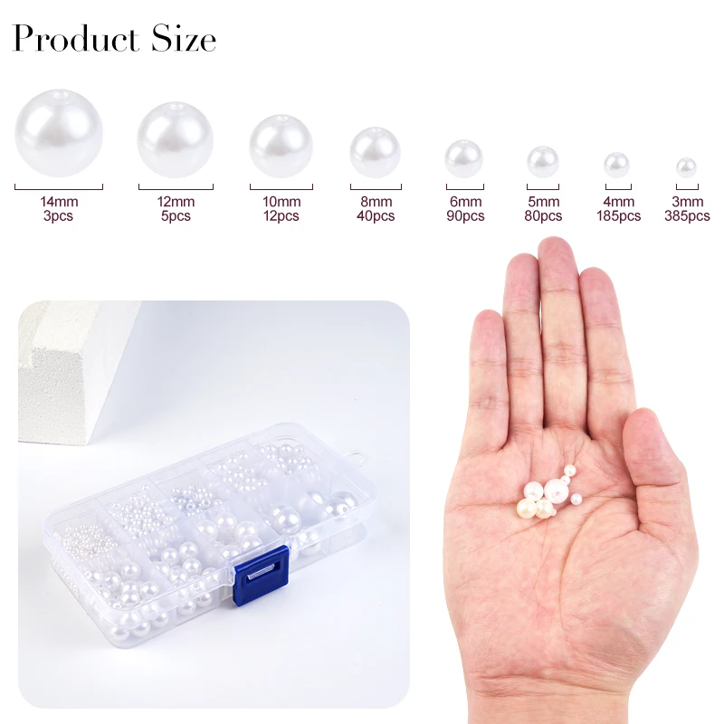 800 pçs artificial falso pérol - Pearl Necklace avaliação e preço