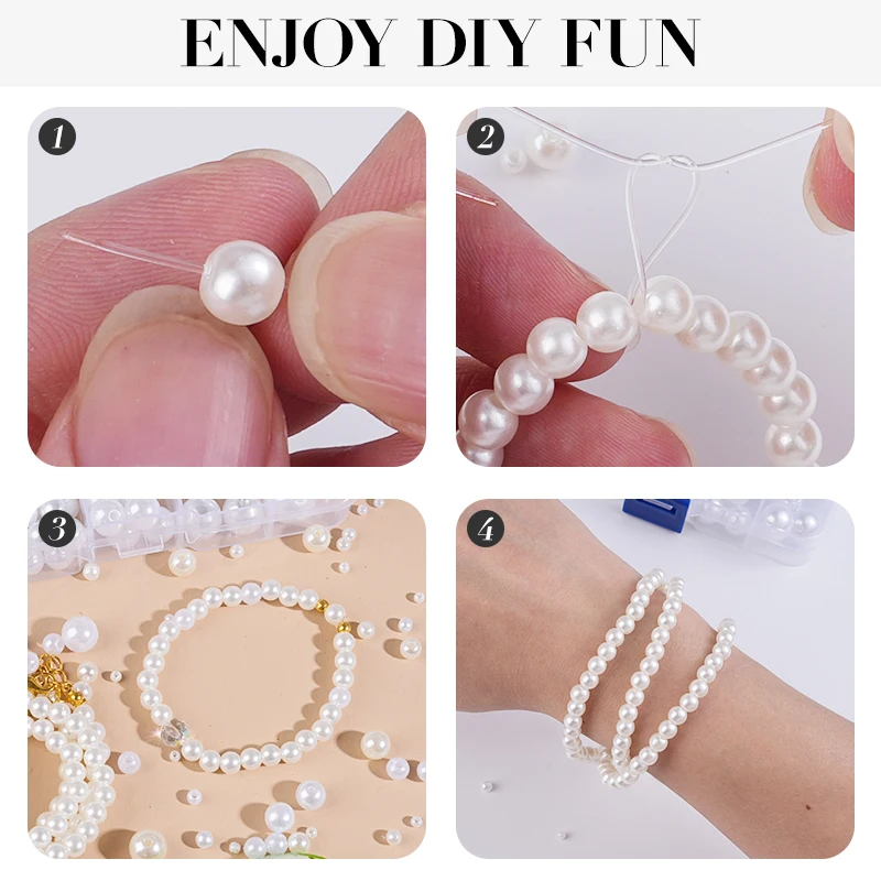 800 pçs artificial falso pérol - Pearl Necklace avaliação e preço