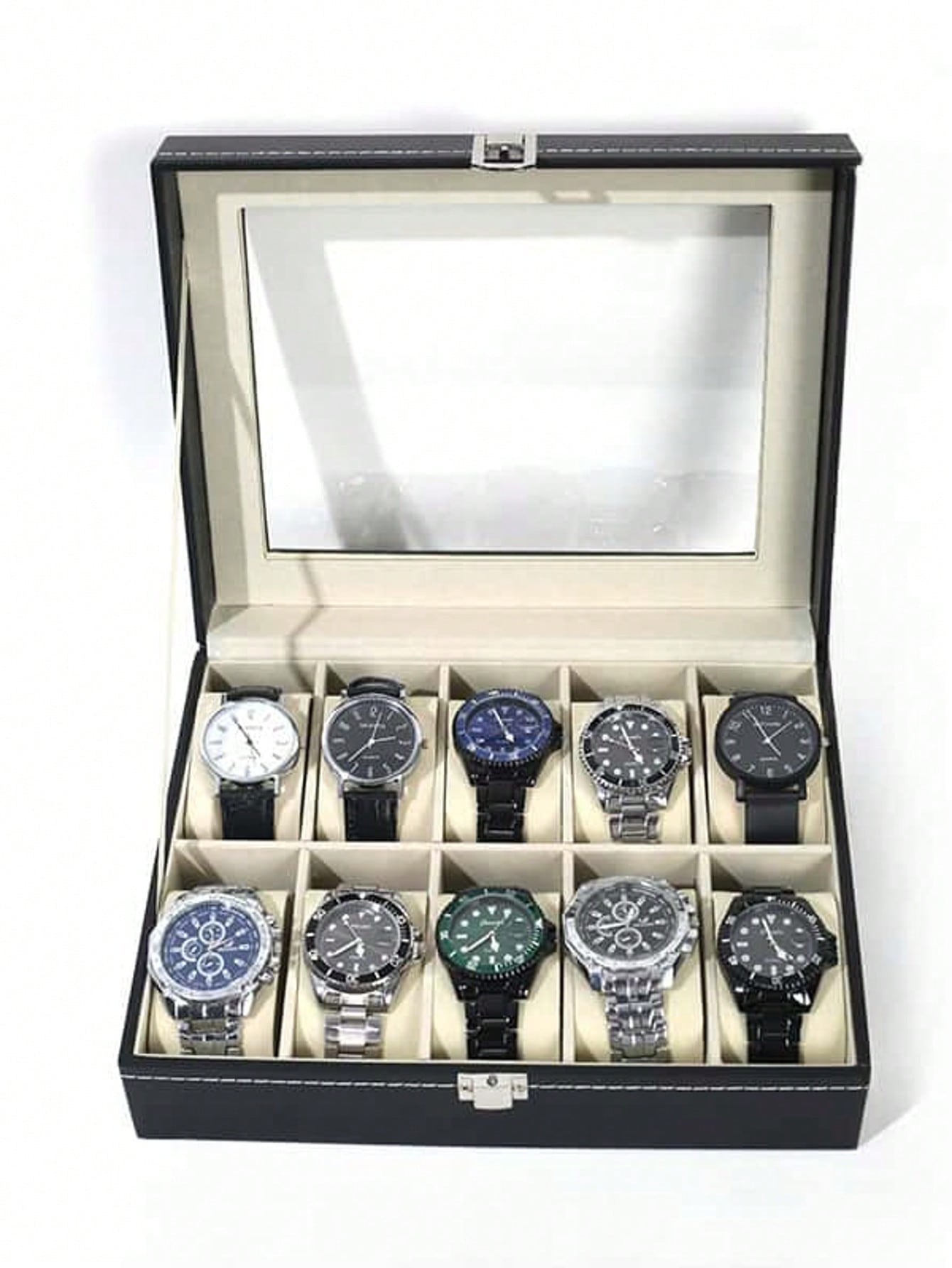 Caixa de Relógio de Couro com  - Jewelry Watches For Men avaliação e preço