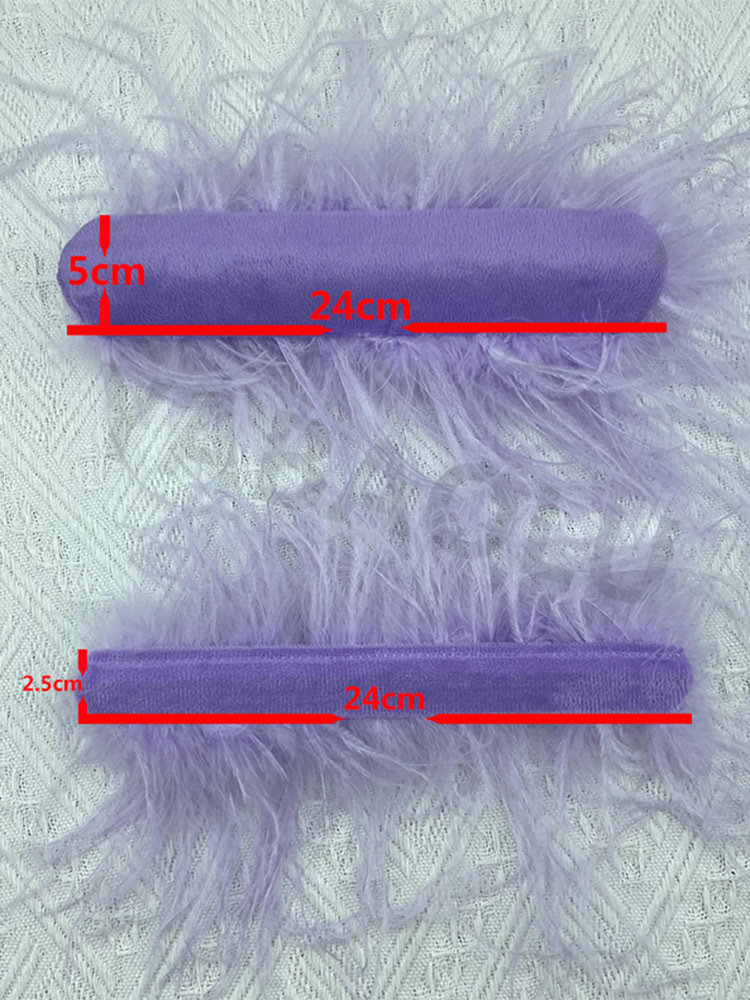 Natural Avestruz Pena Punhos D - Cuff Bangle Bracelet avaliação e preço