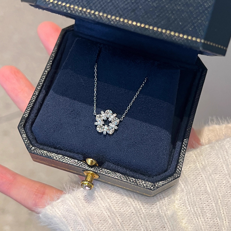 925 prata esterlina requintado - Crystal Choker Necklace avaliação e preço