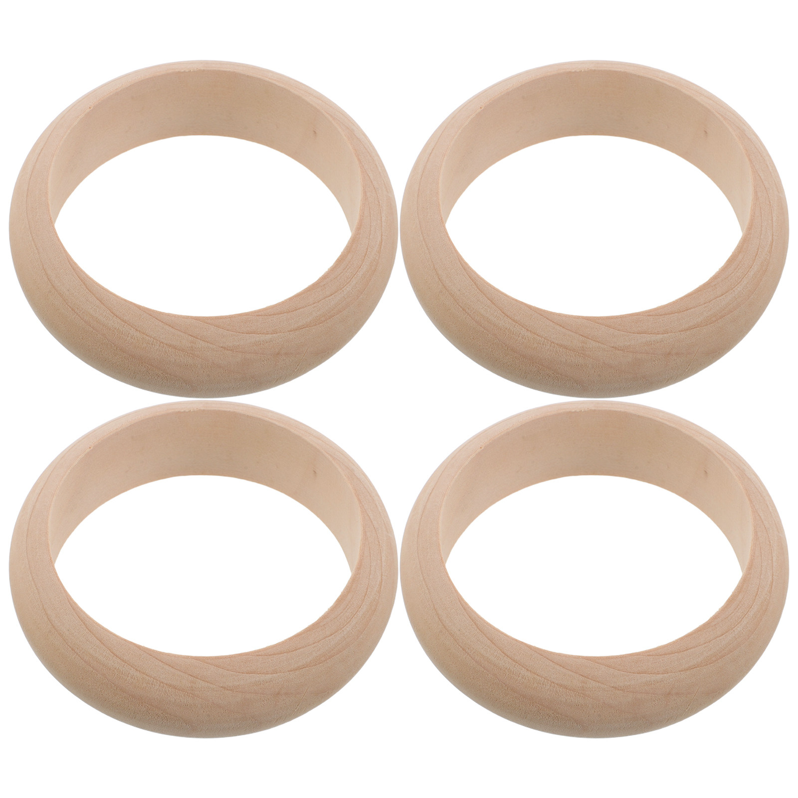 4 Peças de Pulseiras de Madeir - Cuff Bangle Bracelet avaliação e preço
