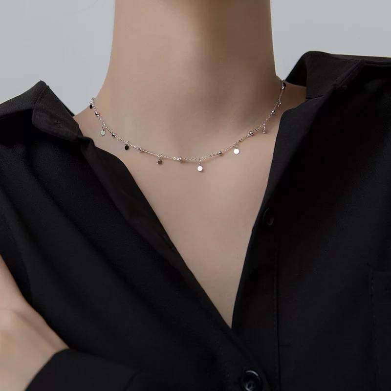 925 prata esterlina jóias deli - Crystal Choker Necklace avaliação e preço