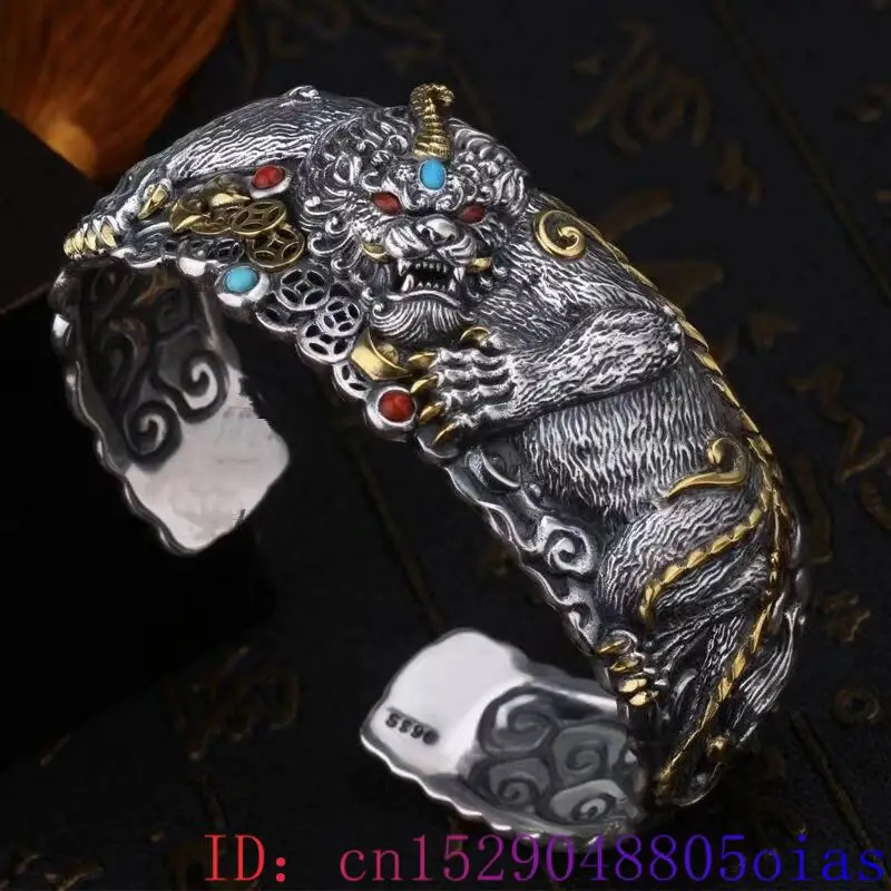 Lucky pixiu tigre pulseira nat - Cuff Bangle Bracelet avaliação e preço