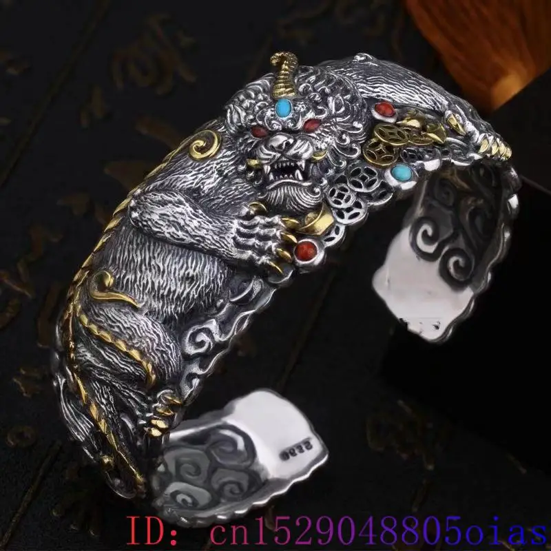 Lucky pixiu tigre pulseira nat - Cuff Bangle Bracelet avaliação e preço