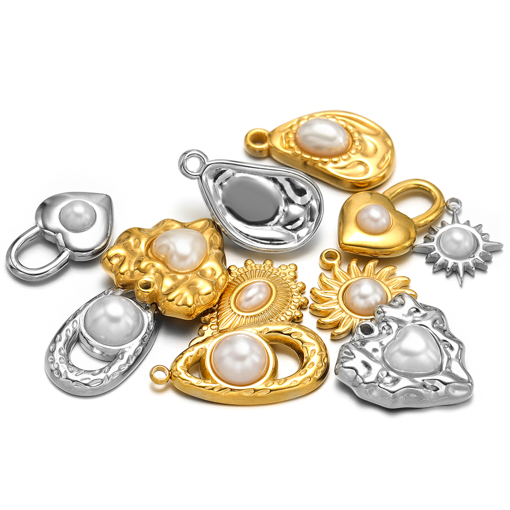5 pçs de aço inoxidável imitaç - Pearl Stud Earrings avaliação e preço