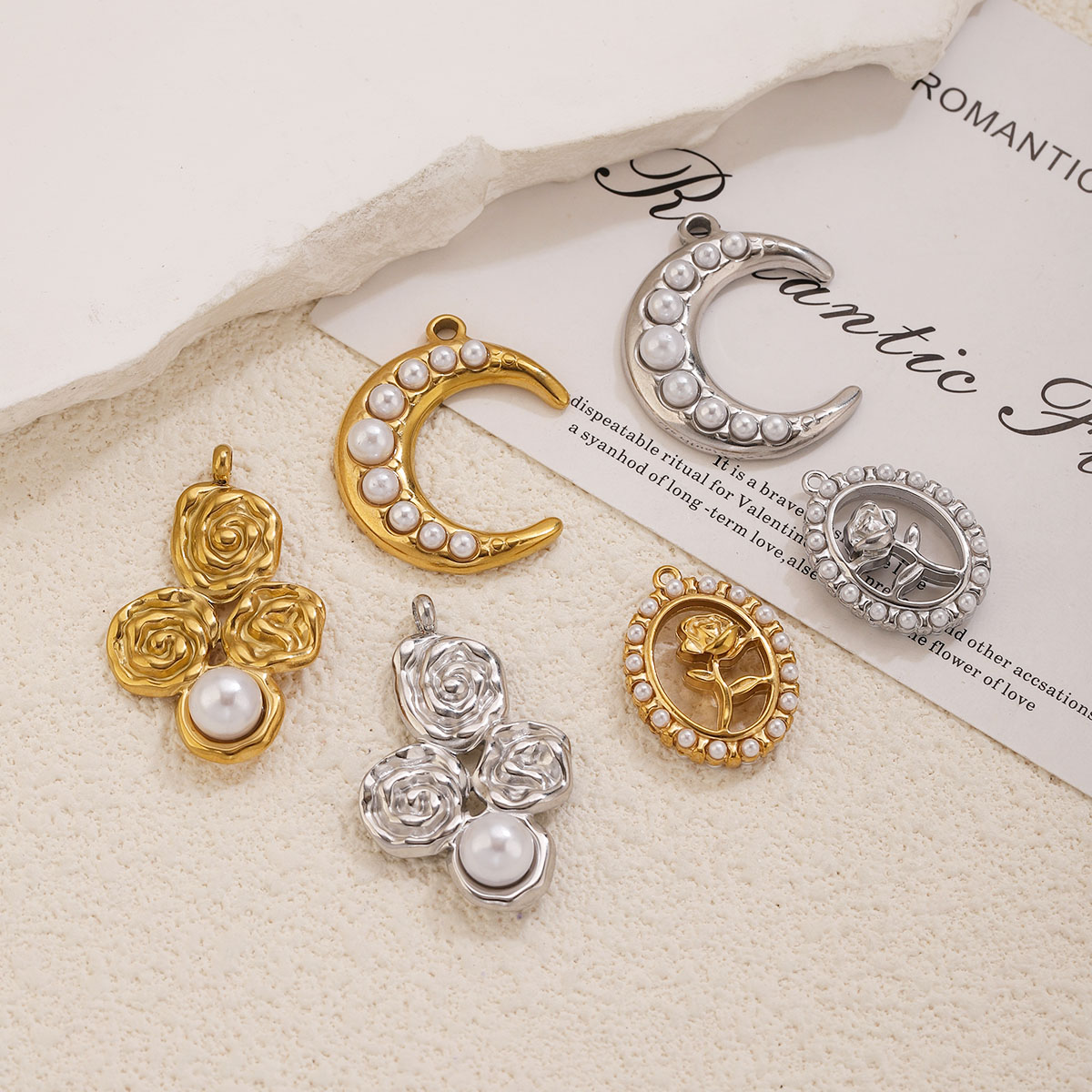 5 peças de pingentes de pérola - Pearl Stud Earrings avaliação e preço