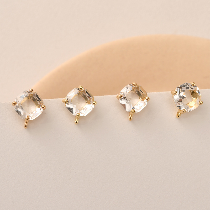 10 pares de cores facetadas br - Pearl Stud Earrings avaliação e preço