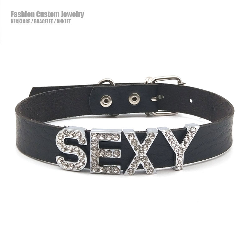 Colares personalizados com let - Crystal Choker Necklace avaliação e preço