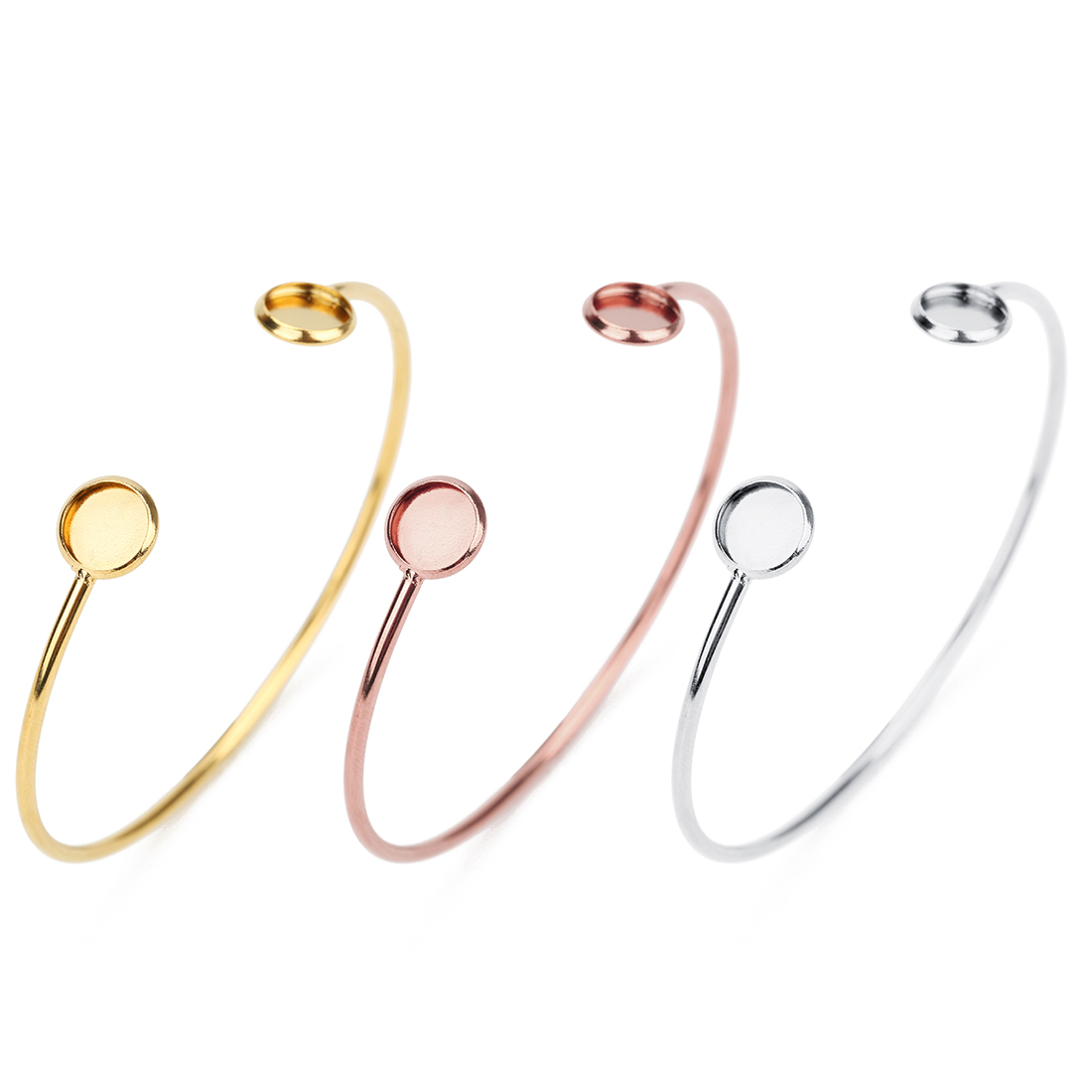 16.6cm pulseira de aço inoxidá - Cuff Bangle Bracelet avaliação e preço