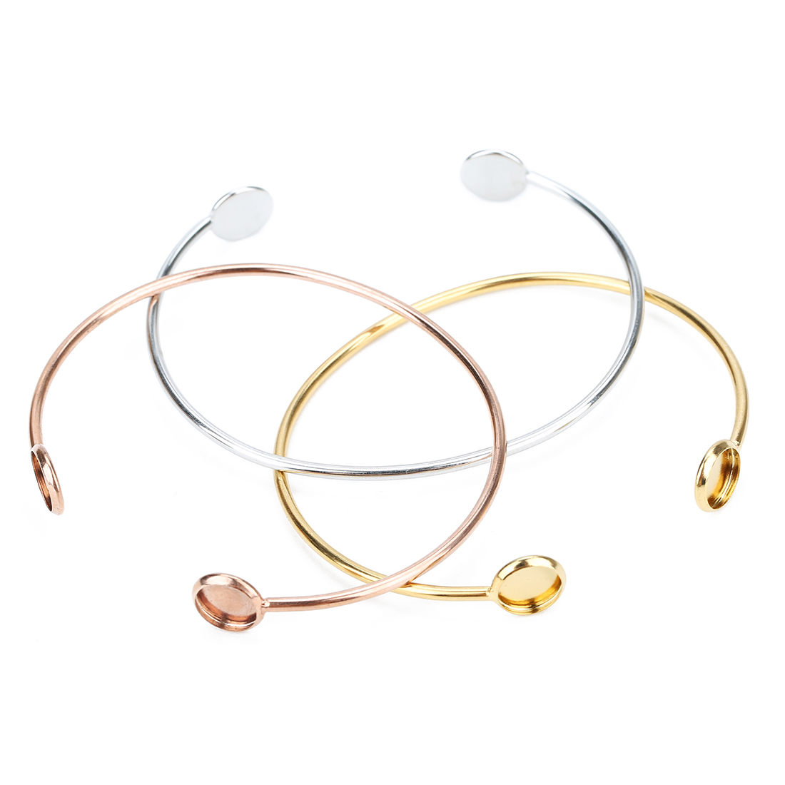 16.6cm pulseira de aço inoxidá - Cuff Bangle Bracelet avaliação e preço