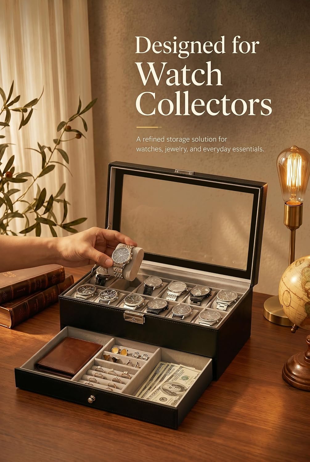 Organizador de Relógios para H - Jewelry Watches For Men avaliação e preço