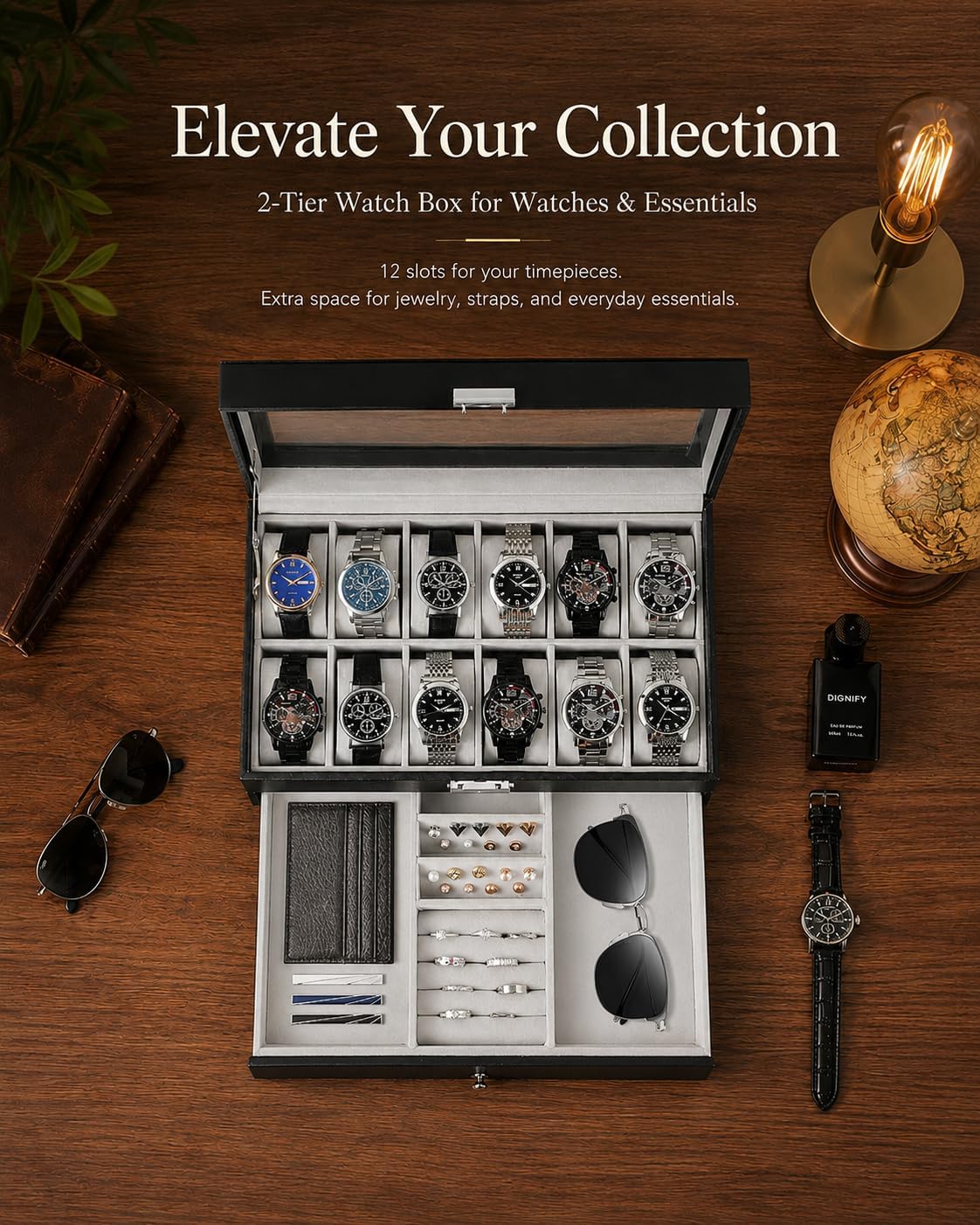 Organizador de Relógios para H - Jewelry Watches For Men avaliação e preço