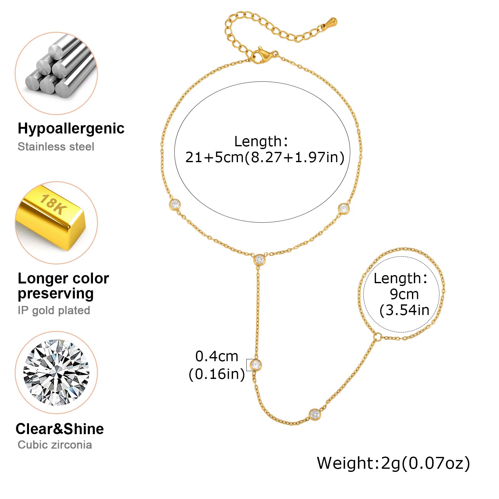 Tornozeleira de Aço Inoxidável - Jc Jewelry & Watches Reviews avaliação e preço