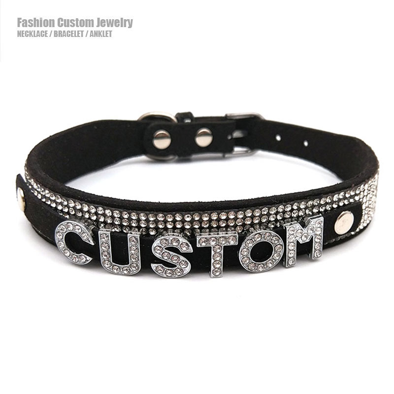 Gargantilha com letras de stra - Crystal Choker Necklace avaliação e preço