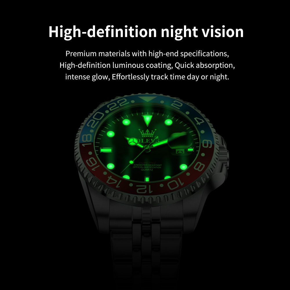 Olevs 5657 relógio masculino c - Rolex Watch Submariner avaliação e preço