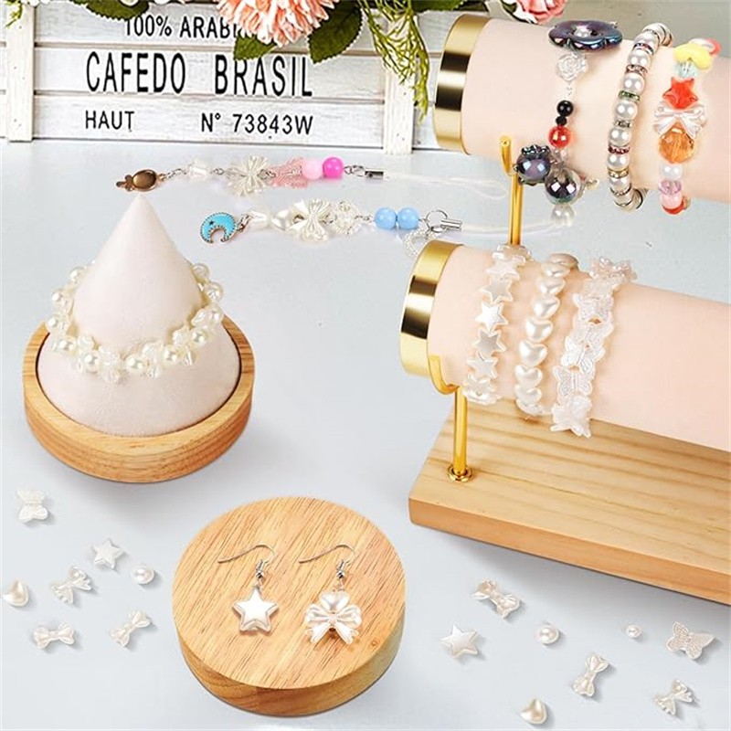20 pçs/saco fita acrílica arco - Pearl Stud Earrings avaliação e preço