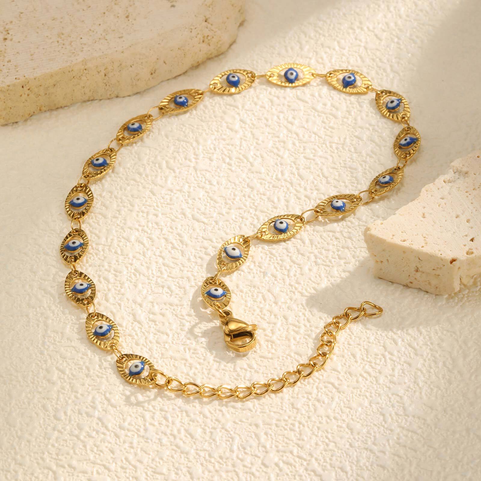 Tornozeleira Olho Grego para M - Jc Jewelry & Watches Reviews avaliação e preço